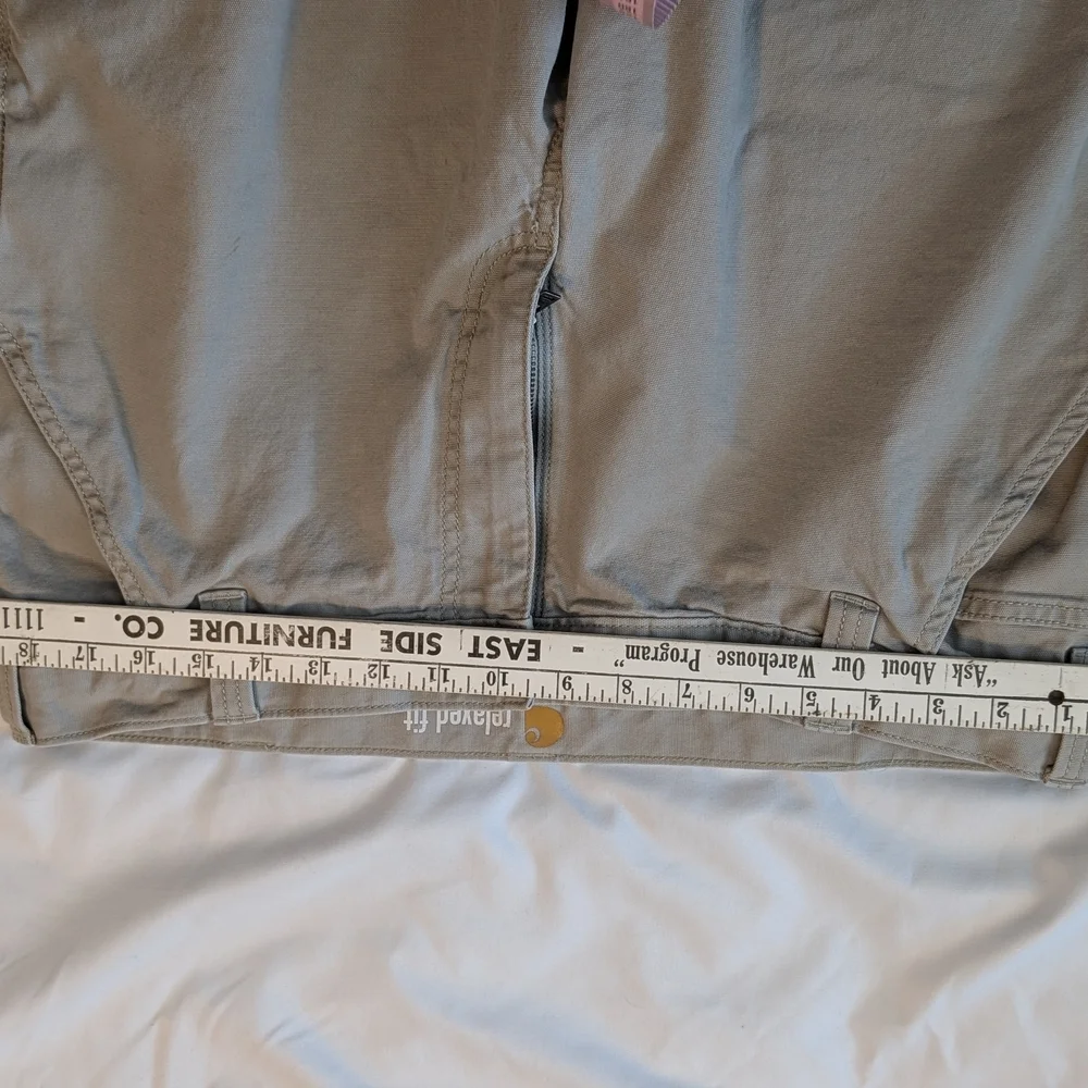 Carhartt Men’s Tan Relaxed Fit Utility Work Pants 38x30 Cotton Stretch